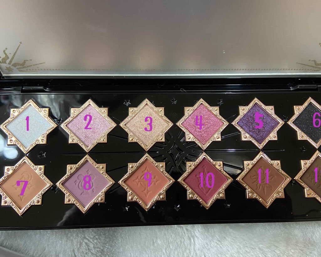 リトルエンジェル12色アイシャドウパレット/FlowerKnows/アイシャドウパレットを使ったクチコミ（2枚目）