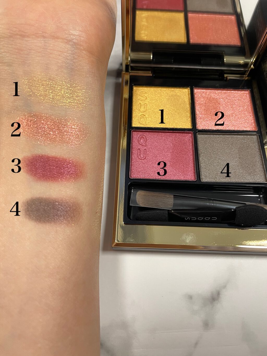 シグニチャー カラー アイズ/SUQQU/アイシャドウパレットを使ったクチコミ(2枚目)