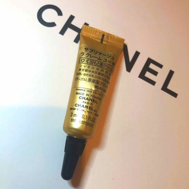 CHANEL サブリマージュ ラ クレーム ユー Nのクチコミ「サブリマージュ  の目もと用クリームのサンプルをしっかり多めに使ってみました。
明日の朝はどう.....」（2枚目）