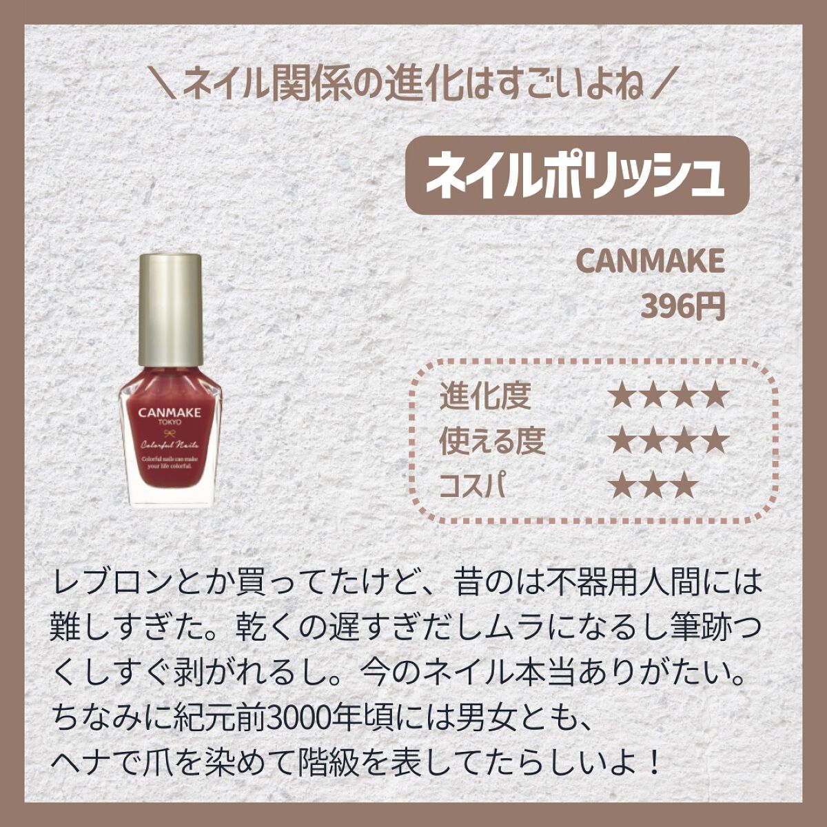 カラフルネイルズ/キャンメイク/マニキュアを使ったクチコミ(3枚目)