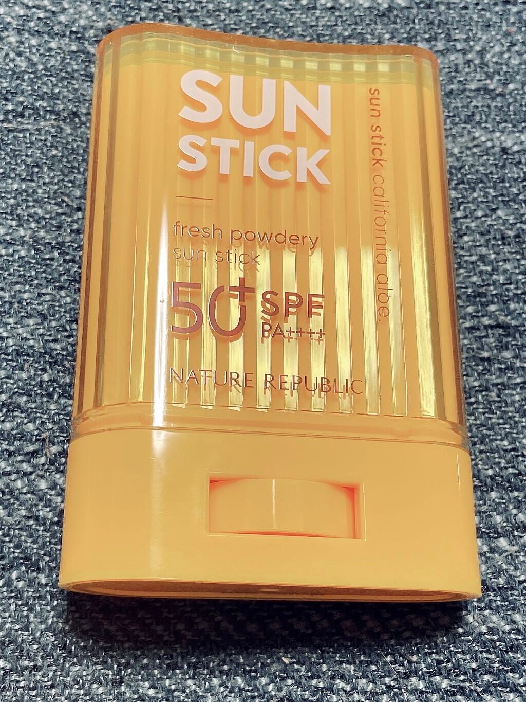 パウダリーUVアロエスティック SPF50+/PA++++/ネイチャーリパブリック/日焼け止めスティックを使ったクチコミ(2枚目)