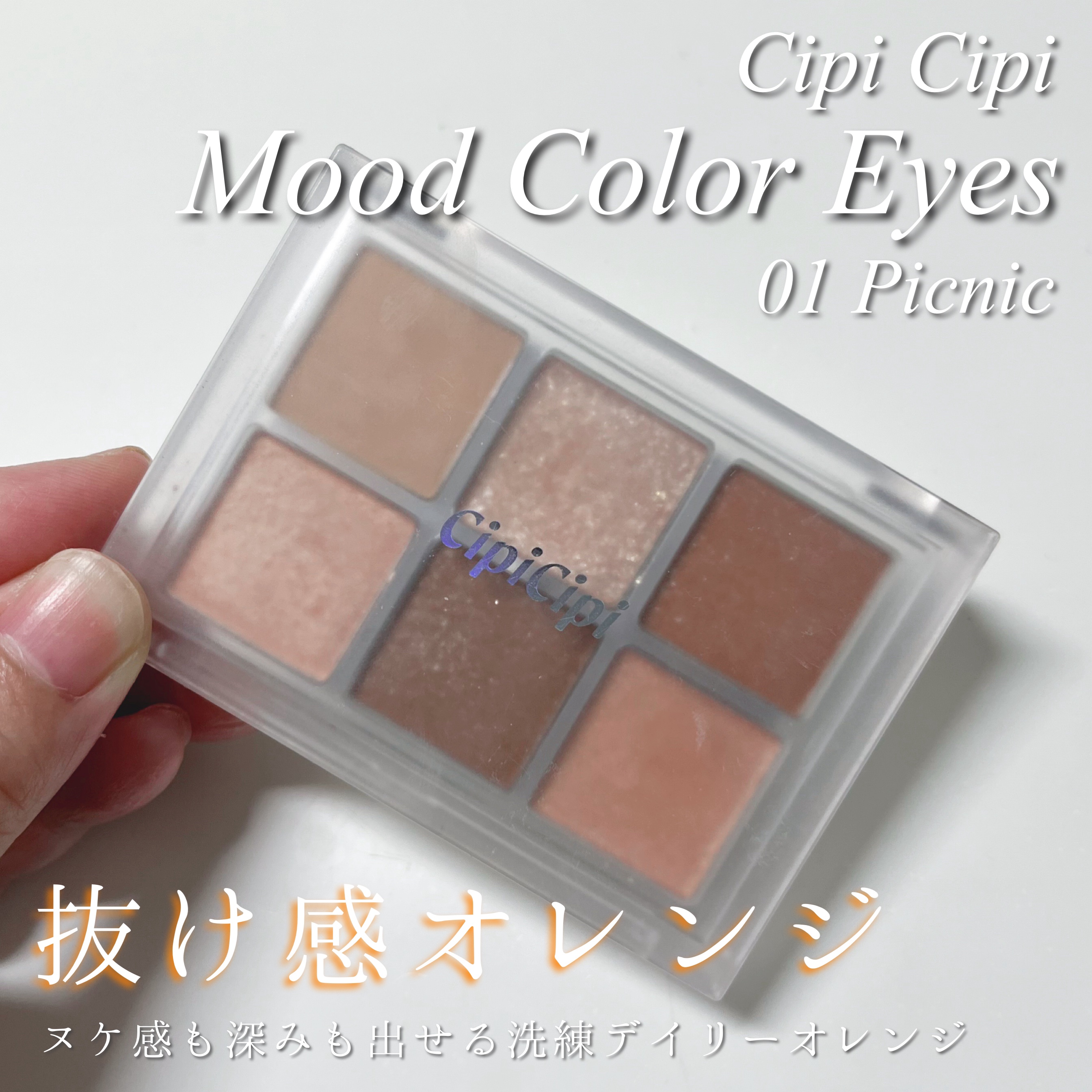 ムードカラーアイズ 01 ピクニック/CipiCipi/アイシャドウパレットを使ったクチコミ（1枚目）