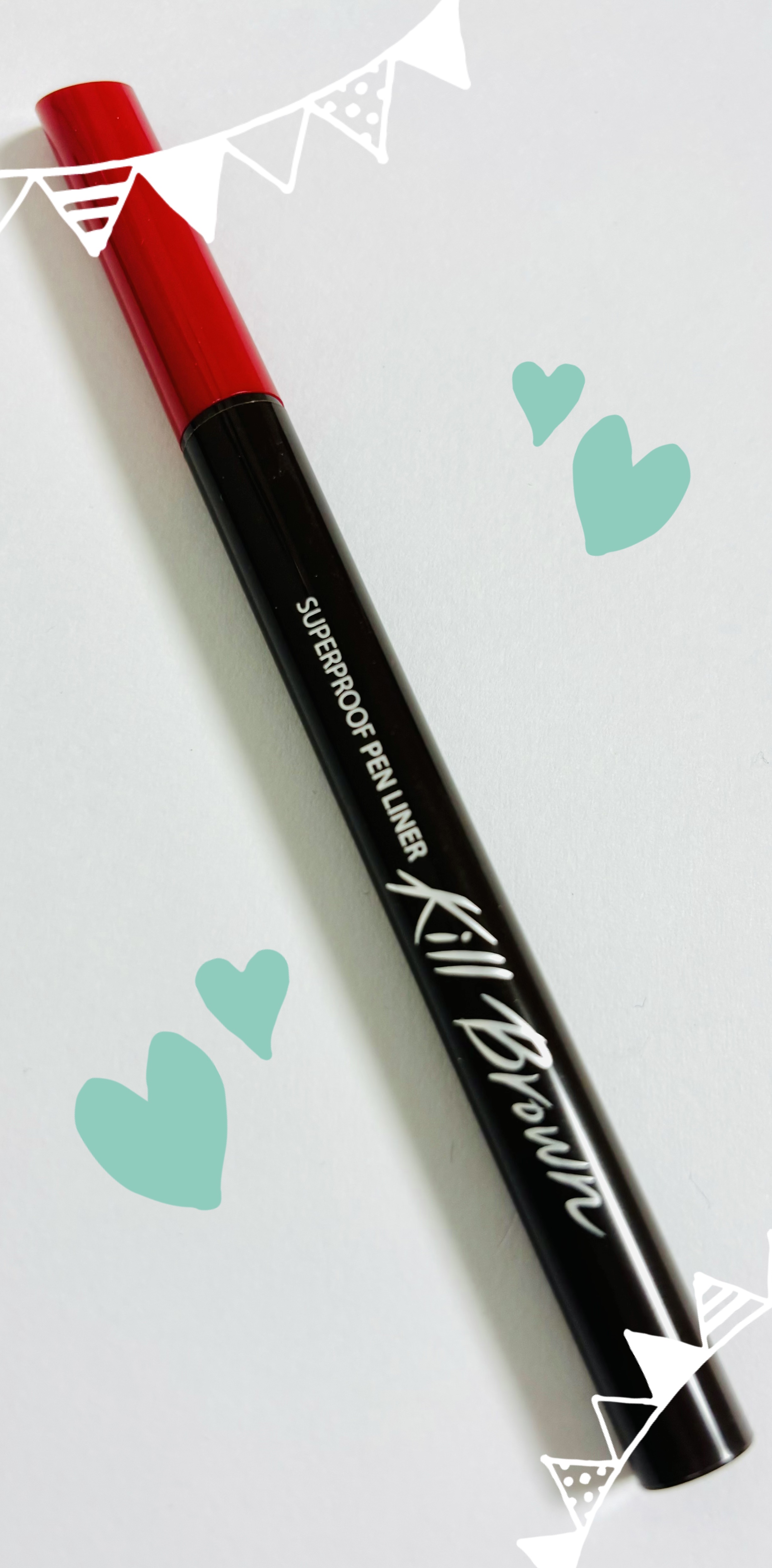 スーパープルーフ ペン ライナー/CLIO/リキッドアイライナーを使ったクチコミ（2枚目）