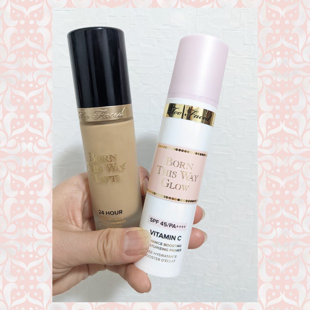 ボーン ディス ウェイ グロウ モイスチュアライジング メイクアップ プライマー/Too Faced/化粧下地を使ったクチコミ（1枚目）