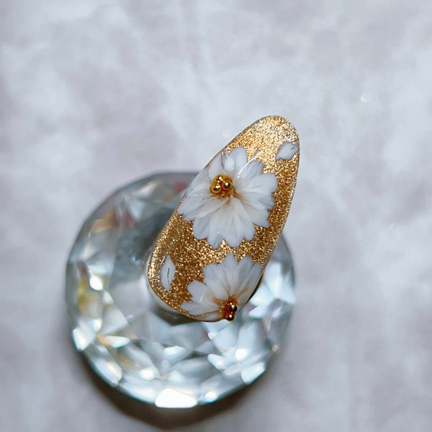 yuma🧸フォロバ◎ on LIPS 「初めての手書きアートでお花🌼練習あるのみー!!!!🔥#ネイルチ..」(4枚目)