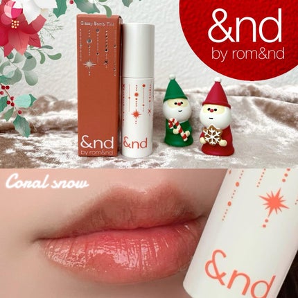 アンドバイロムアンド グラッシーボムティント/&nd by rom&nd/リップティントを使ったクチコミ(1枚目)