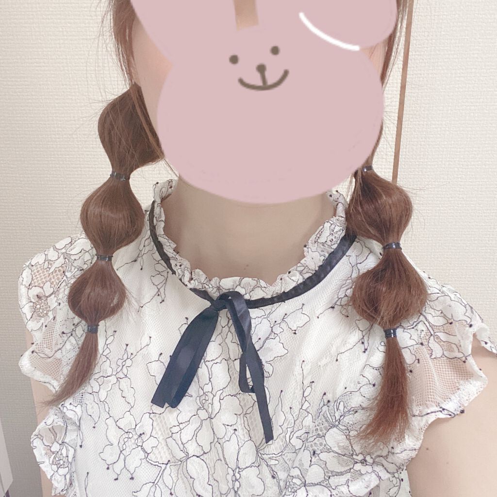 からまないゴム S ブラック/DAISO/ヘアアクセサリーを使ったクチコミ(2枚目)