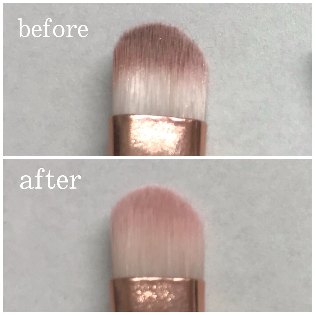 メイクブラシドライクリーナー/DAISO/メイクアップキットを使ったクチコミ(4枚目)