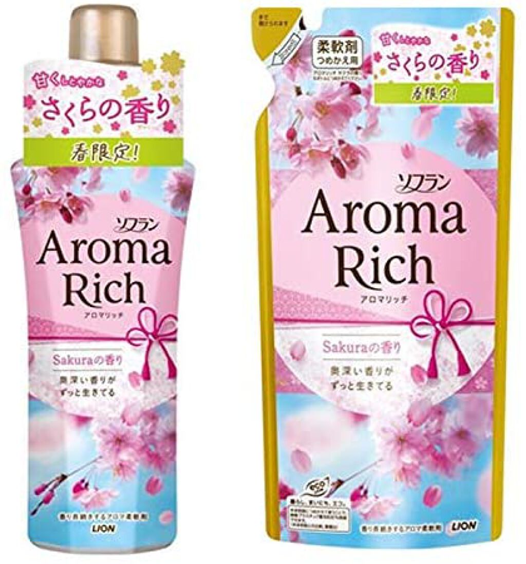 【6袋セット】ソフラン アロマリッチ さくらの香り詰め替え用特大