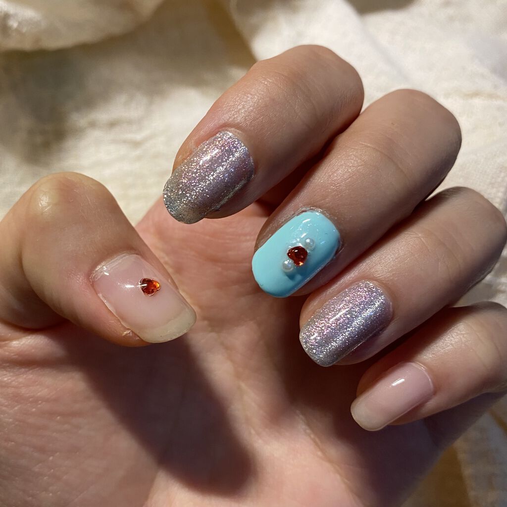 ジェルネイル（ライト対応）/セリア/ジェルネイルを使ったクチコミ（1枚目）