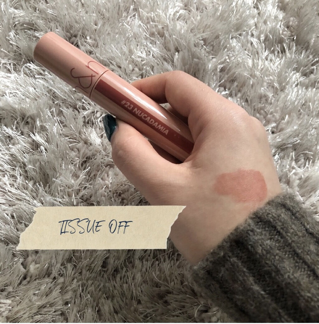 ジューシーラスティングティント/rom&nd/リップティントを使ったクチコミ（3枚目）