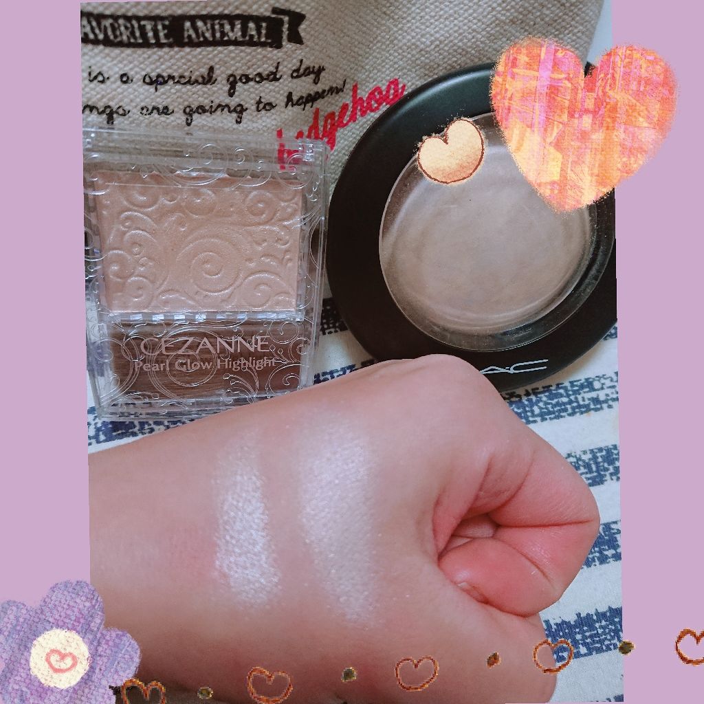 パールグロウハイライト/CEZANNE/パウダーハイライトを使ったクチコミ（2枚目）