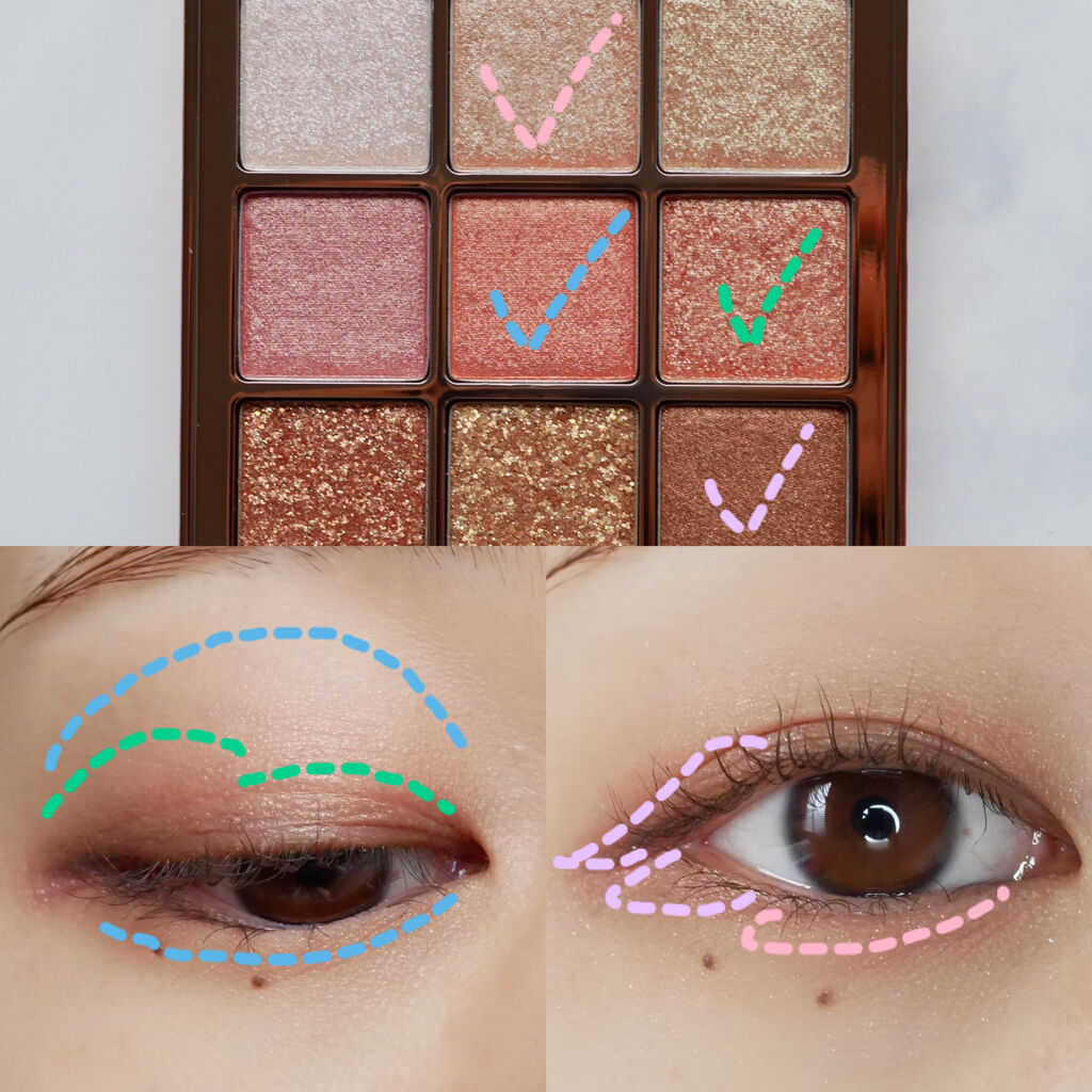 ワンピックアイシャドウパレット/APLIN/アイシャドウパレットを使ったクチコミ（2枚目）