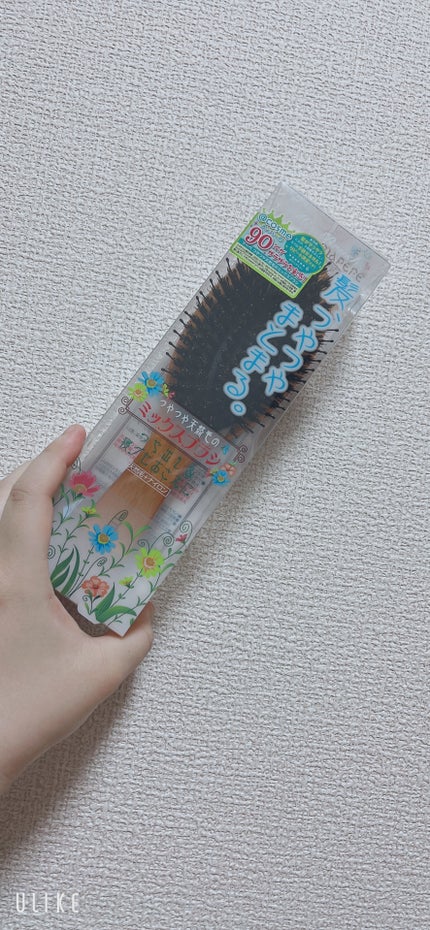 つやつや天然毛のミックスブラシ/マペペ/ヘアブラシを使ったクチコミ(2枚目)