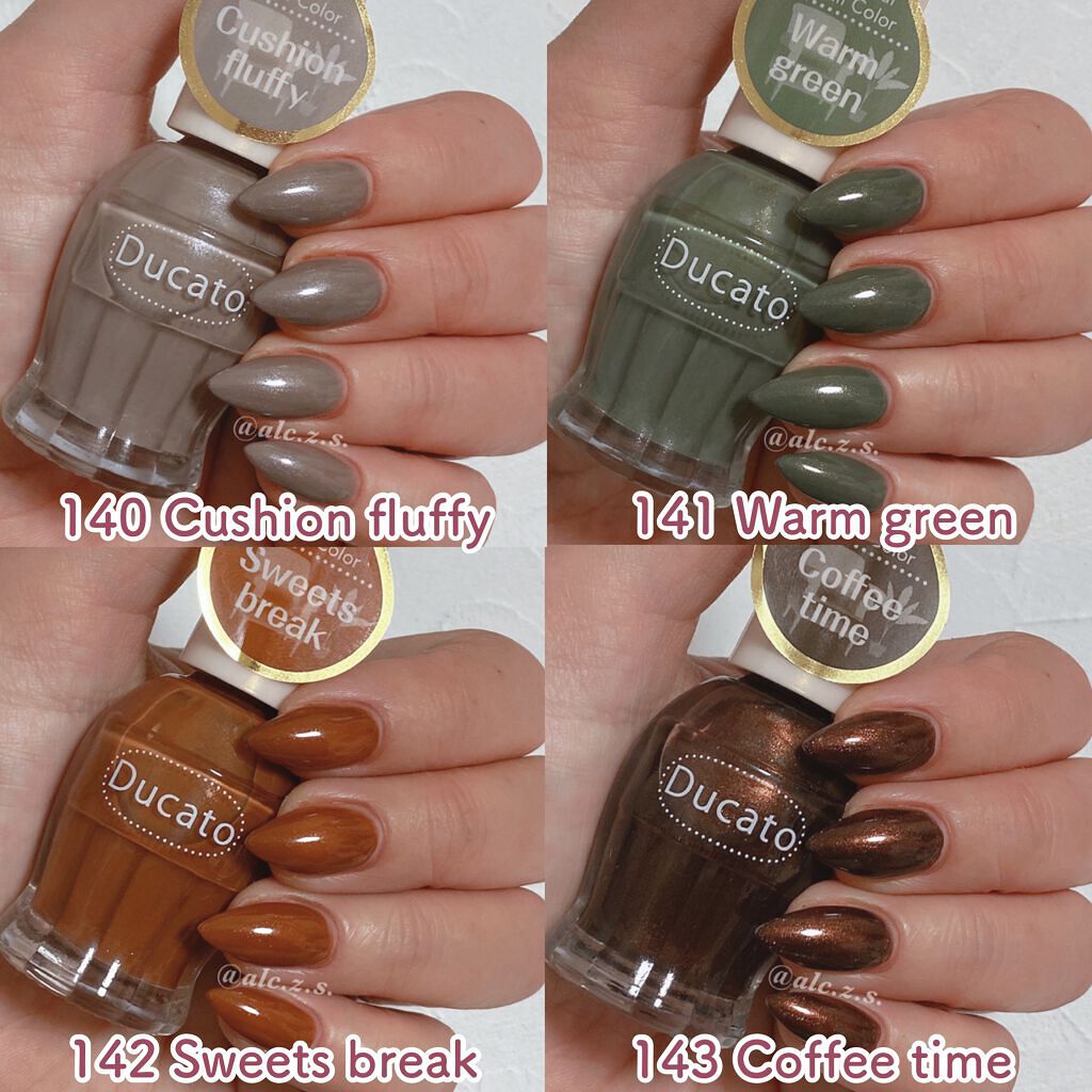ナチュラルネイルカラーN 141 ウォーム グリーン/デュカート/マニキュアを使ったクチコミ（3枚目）