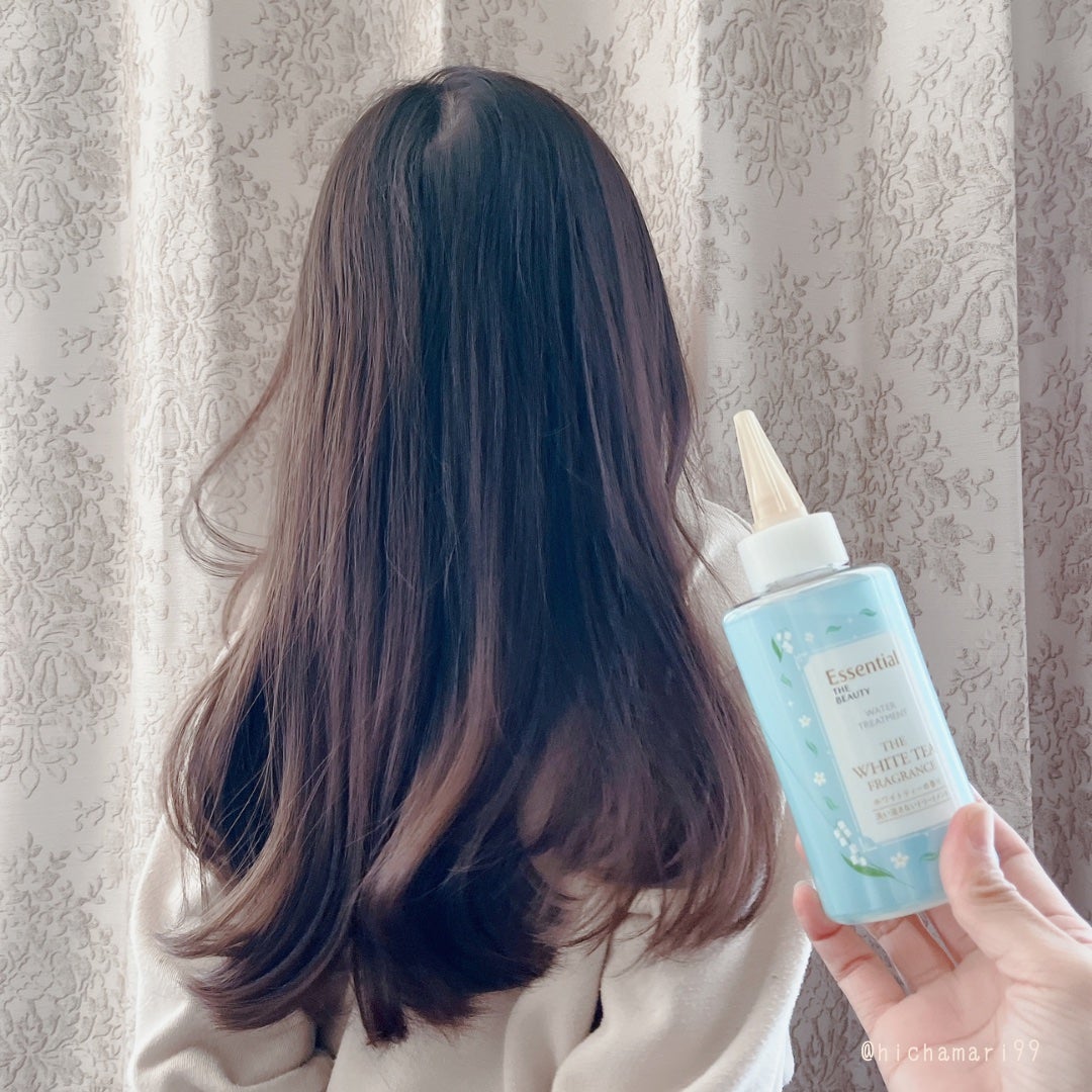 エッセンシャル ザビューティ 髪のキメ美容ウォータートリートメント ホワイトティーの香り/エッセンシャル/アウトバストリートメントを使ったクチコミ(8枚目)