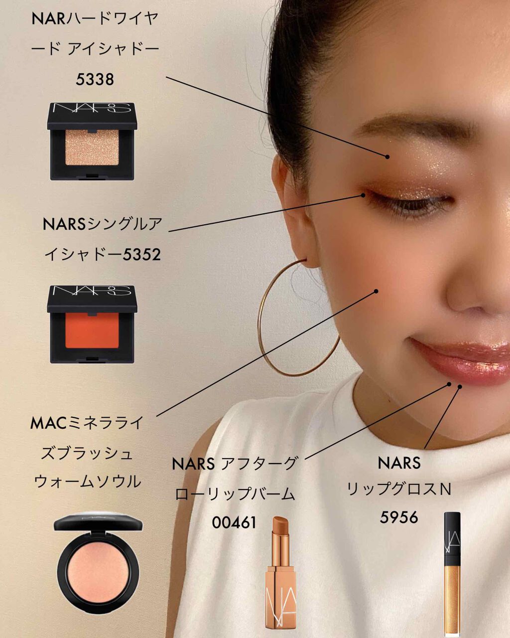 パラダイスファウンド ブロンズパウダー/NARS/パウダーチークを使ったクチコミ（1枚目）