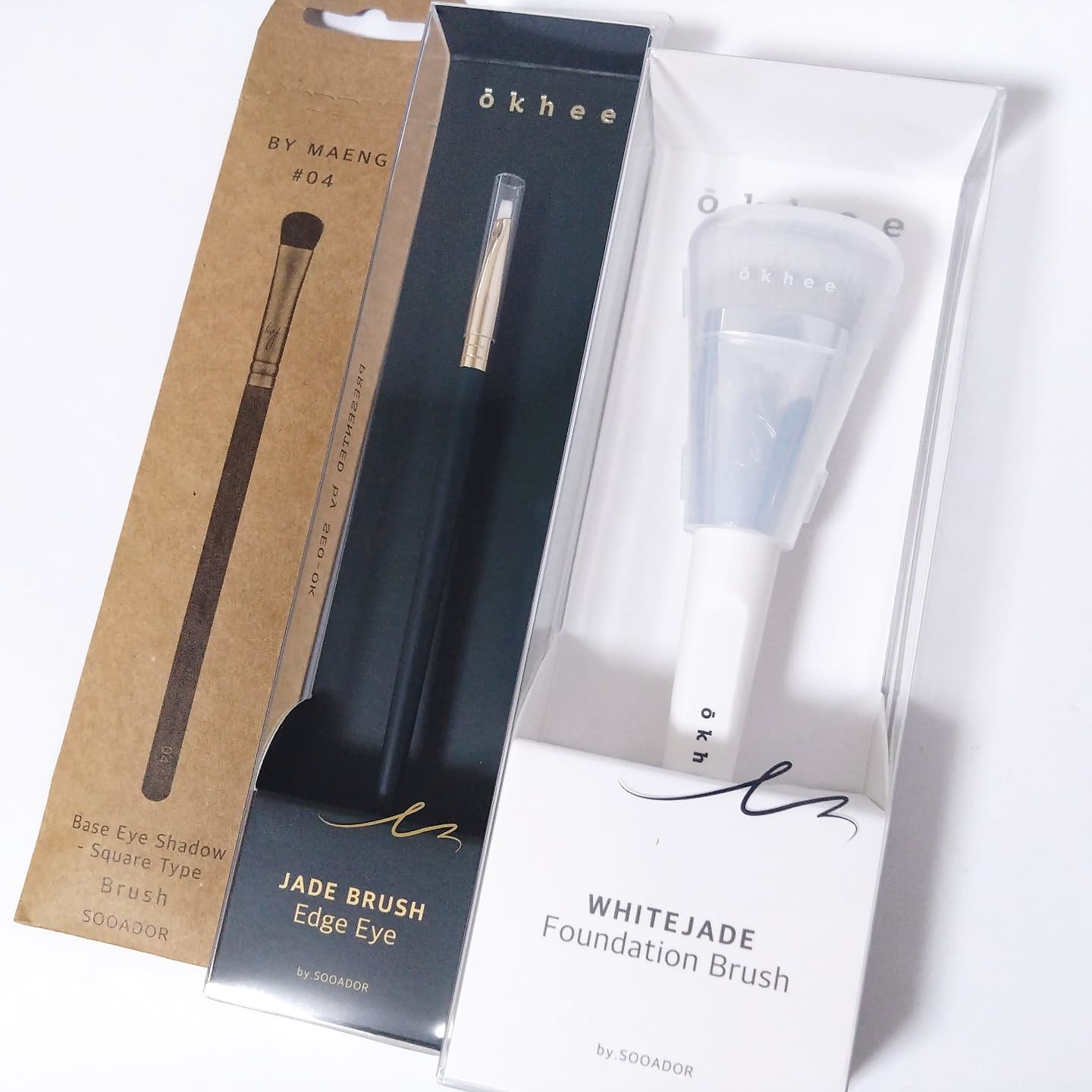 okhee 白玉ファンデーションブラシ/SOOA DOR/メイクブラシを使ったクチコミ（2枚目）