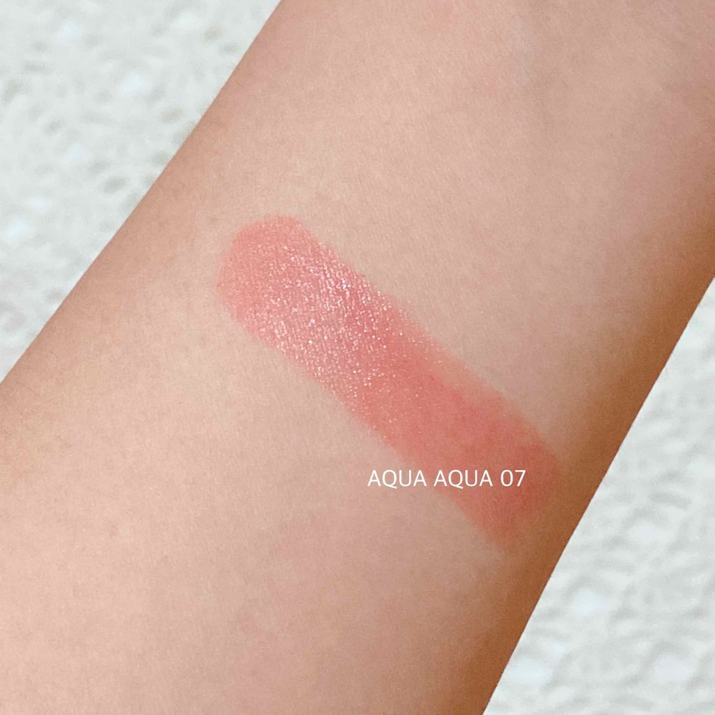 オーガニックスイーツリップ 07 ピーチコーラル/アクア・アクア/リップケアを使ったクチコミ（2枚目）