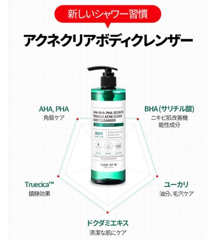 AHA·BHA·PHA 30デイズミラクルアクネボディクレンザー/SOME BY MI/ボディソープを使ったクチコミ(3枚目)