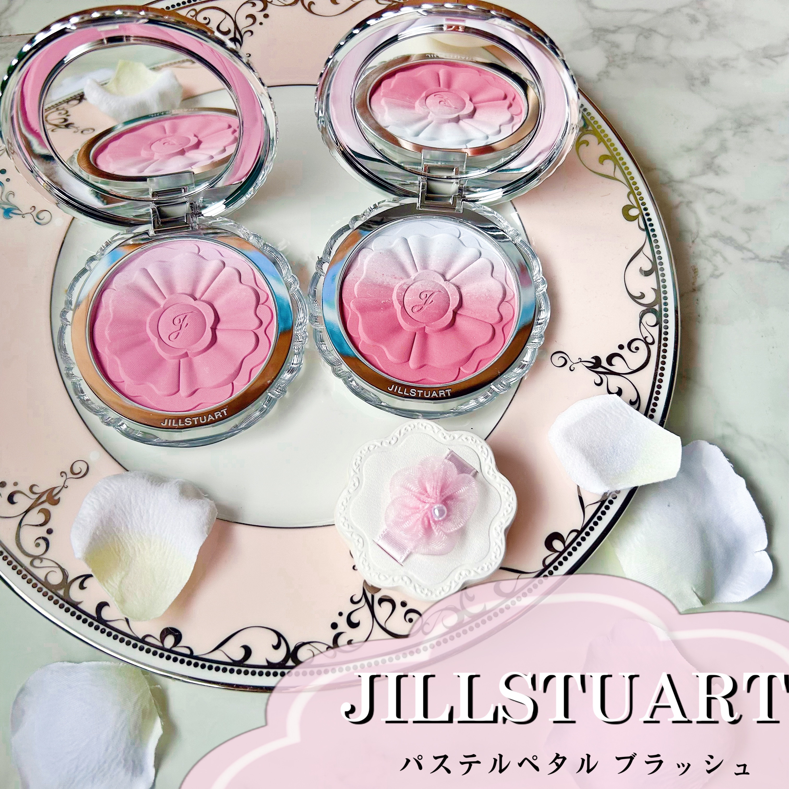 ジルスチュアート　パステルペタル ブラッシュ/JILL STUART/パウダーチークを使ったクチコミ（1枚目）