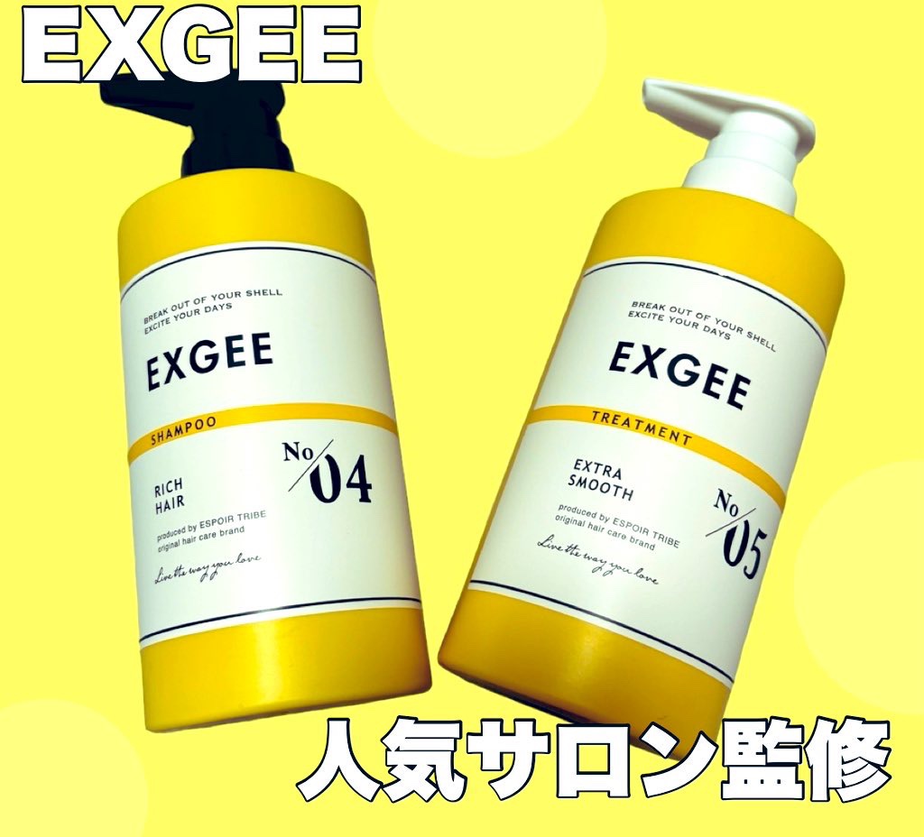 エグジー シャンプー／トリートメント/EXGEE/市販シャンプーを使ったクチコミ（1枚目）