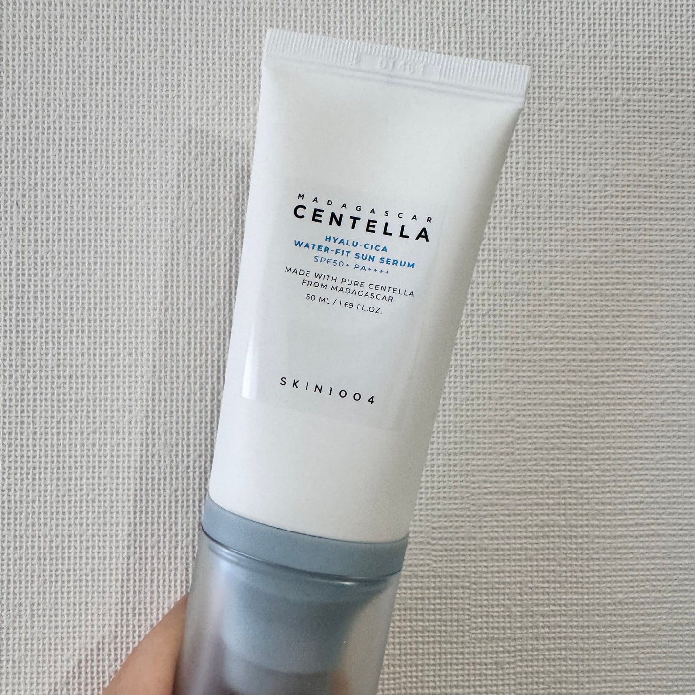 ヒアルーシカ ウォーターフィット サンセラム/SKIN1004/日焼け止めローションを使ったクチコミ(3枚目)