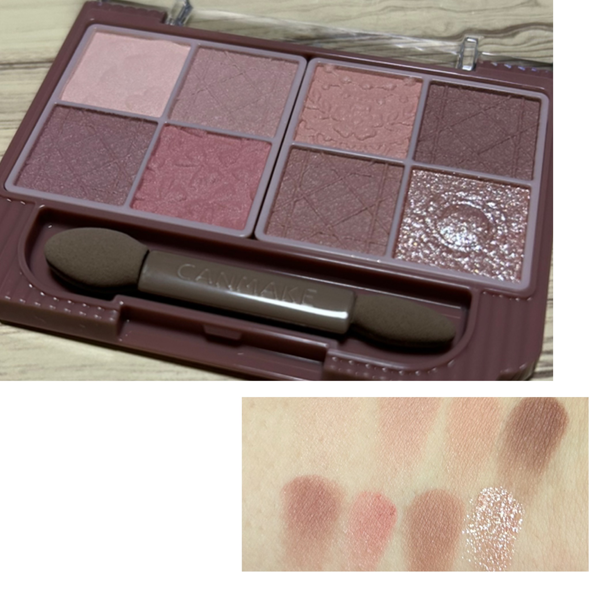 プティパレットアイズ（マットタイプ）/キャンメイク/パウダーアイシャドウを使ったクチコミ（2枚目）