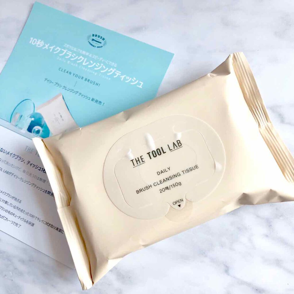 ブラシクレンジングシート/THE TOOL LAB/その他化粧小物を使ったクチコミ(1枚目)