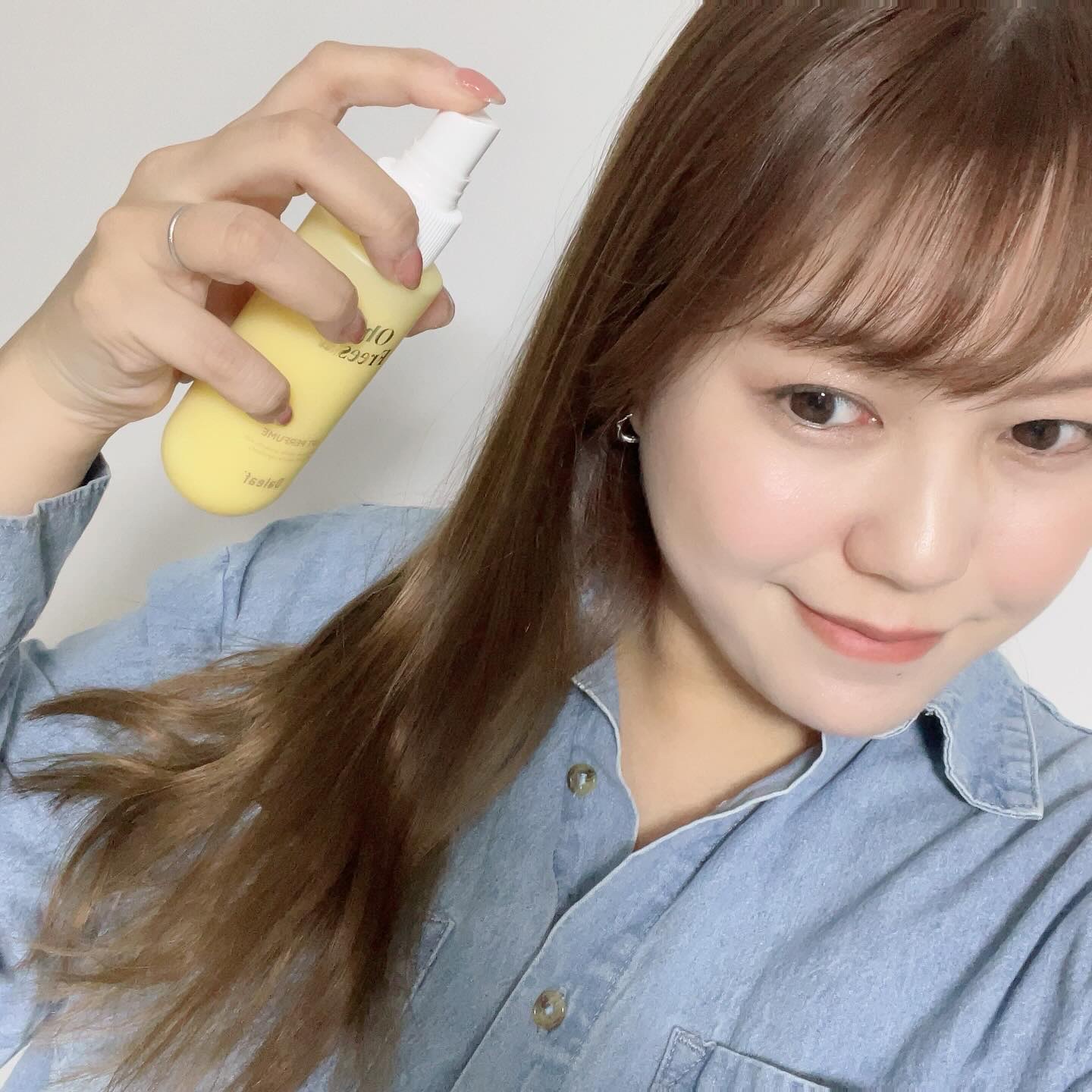 パフュームヘアパックインミスト Pink Breeze/Daleaf/アウトバストリートメントを使ったクチコミ（3枚目）