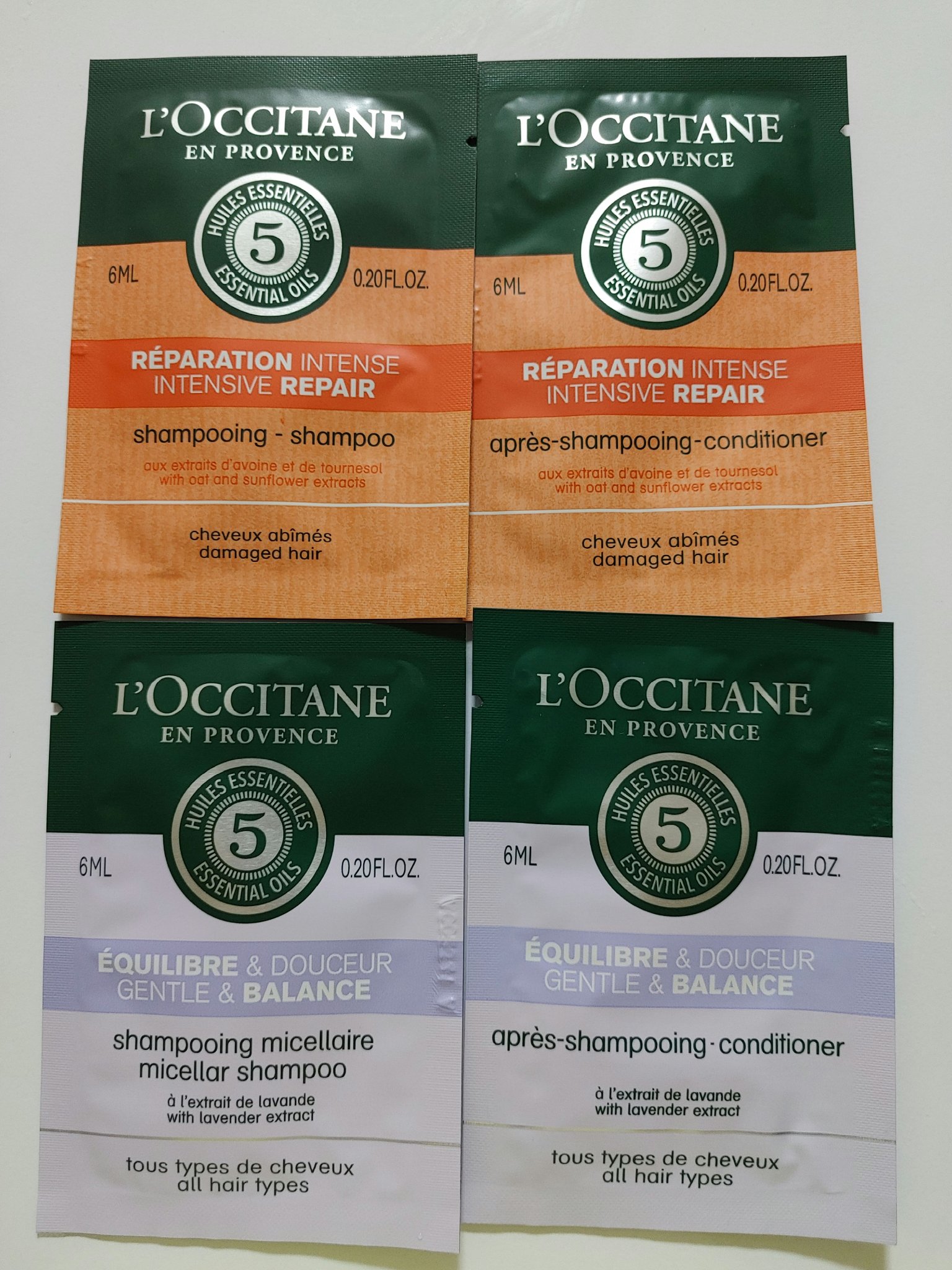 ファイブハーブス バランシングシャンプー／コンディショナー/L'OCCITANE/市販シャンプーを使ったクチコミ（1枚目）