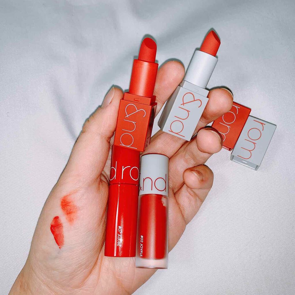 ジューシーラスティングティント/rom&nd/リップティントを使ったクチコミ(1枚目)