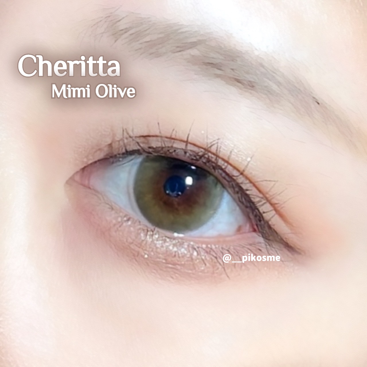 Cheritta 1day ミミオリーブ(Mimi Olive)/Cheritta/ワンデー（１DAY）カラコンを使ったクチコミ（3枚目）