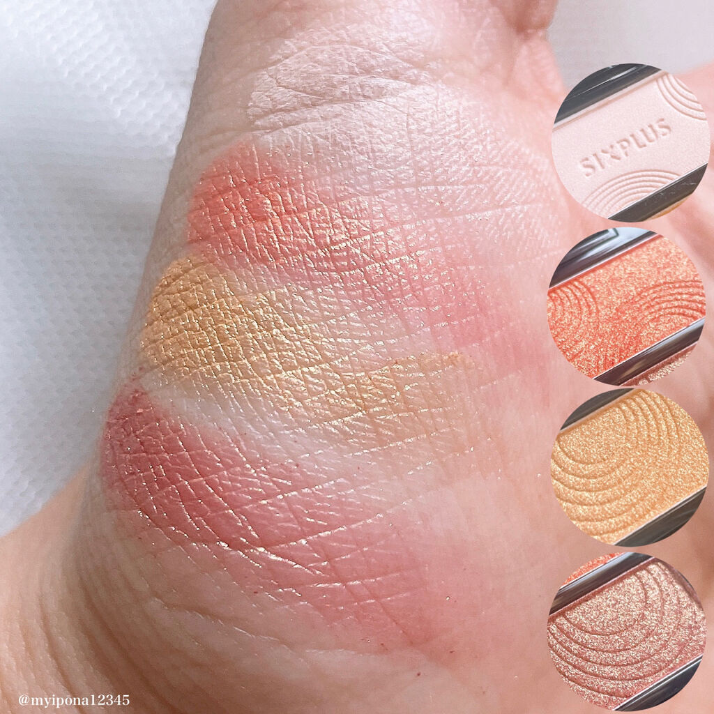 SIXPLUS 4色アイシャドウ #03サンセットブラウン/SIXPLUS/アイシャドウパレットを使ったクチコミ（3枚目）