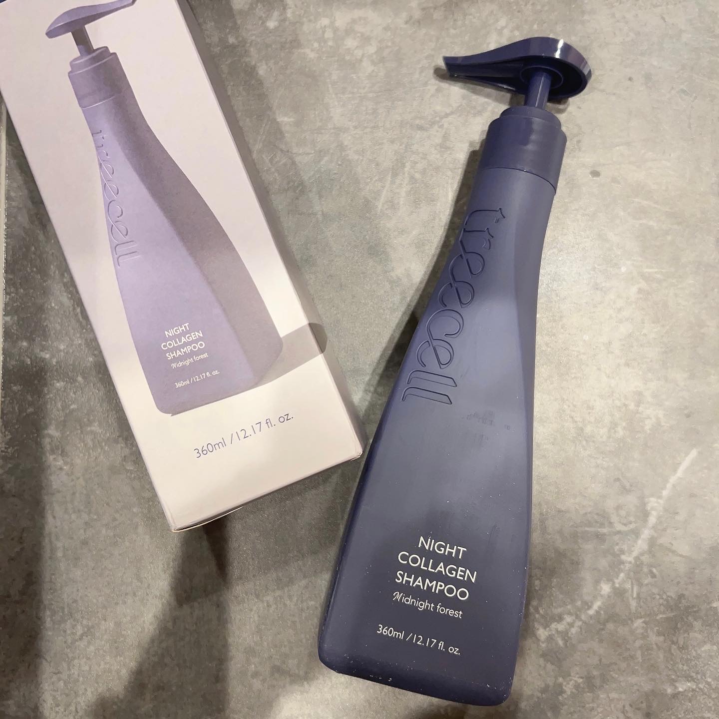 ナイトコラーゲンシャンプーミッドナイトフォレスト/treecell/市販シャンプーを使ったクチコミ（1枚目）