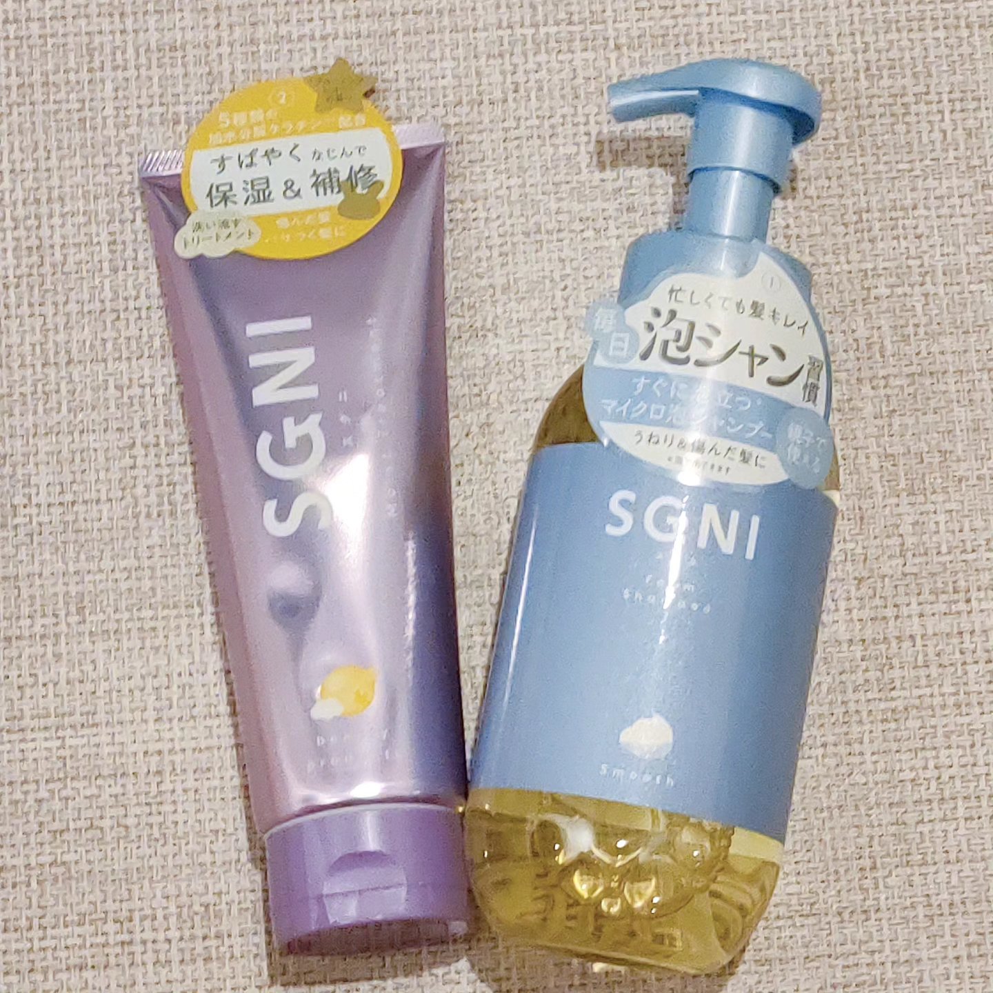 スムース泡シャンプー〈ホワイトティーの香り〉 本体（480ｍL）/SGNI/市販シャンプーを使ったクチコミ（2枚目）