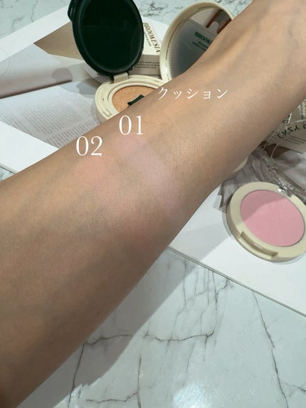 レイジー シフォン チーク/BROOKESIA/パウダーチークを使ったクチコミ(4枚目)