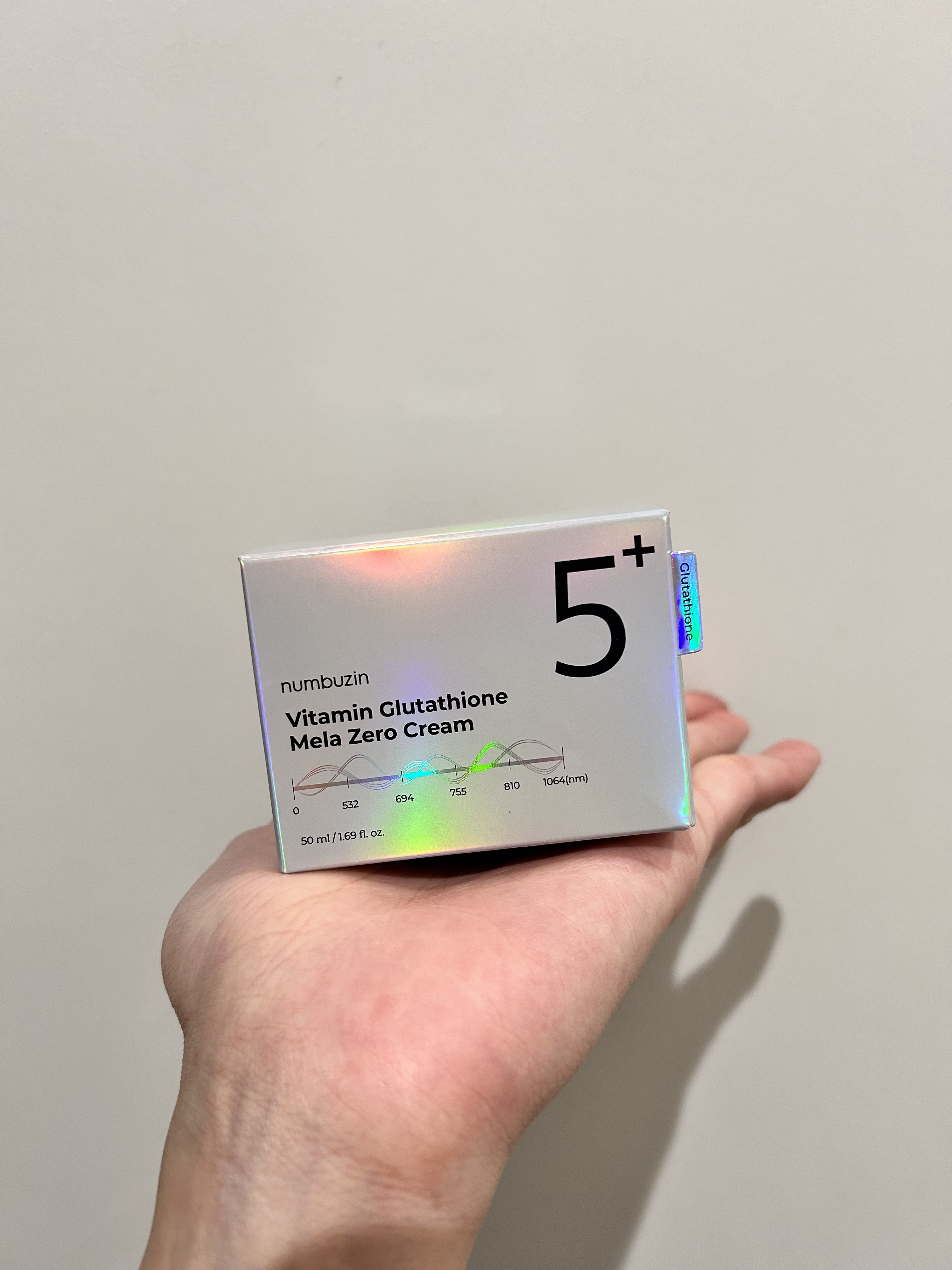 5番 白玉グルタチオンCメラゼロクリーム/numbuzin/フェイスクリームを使ったクチコミ（1枚目）