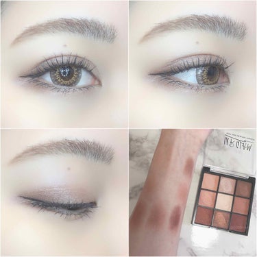 UR GLAM　BLOOMING EYE COLOR PALETTE/U R GLAM/パウダーアイシャドウを使ったクチコミ（3枚目）