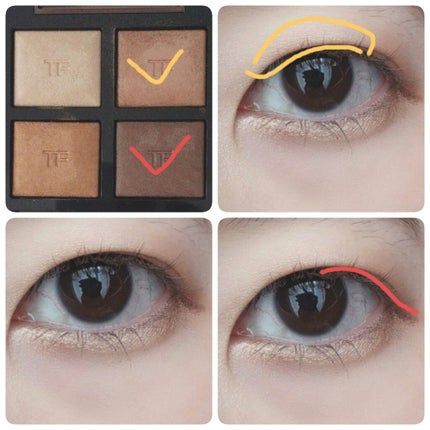 アイ カラー クォード/TOM FORD BEAUTY/アイシャドウパレットを使ったクチコミ(3枚目)