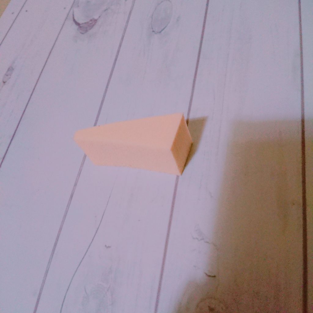 matsukiyo メイクアップスポンジ ウェッジ型/matsukiyo/パフ・スポンジを使ったクチコミ（2枚目）