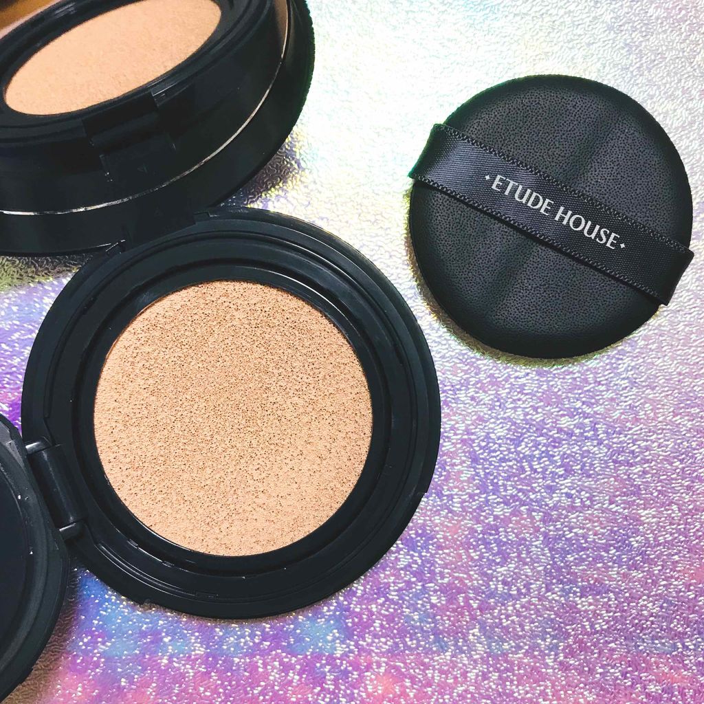 ダブルラスティング クッション/ETUDE/クッションファンデーションを使ったクチコミ（2枚目）