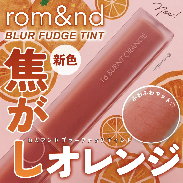rom&nd ブラーファッジティント/rom&nd/リップティントを使ったクチコミ（1枚目）
