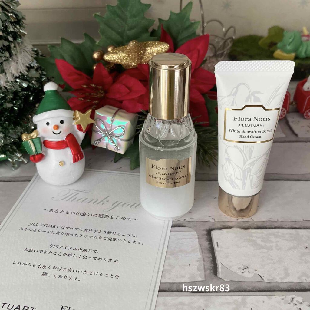 ホワイトスノードロップ オードパルファン & ハンドクリーム/Flora Notis JILL STUART/その他キットセットを使ったクチコミ（2枚目）