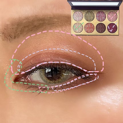 アイシャドウ × 8 テンプティング フェイト/M・A・C/アイシャドウパレットを使ったクチコミ(3枚目)