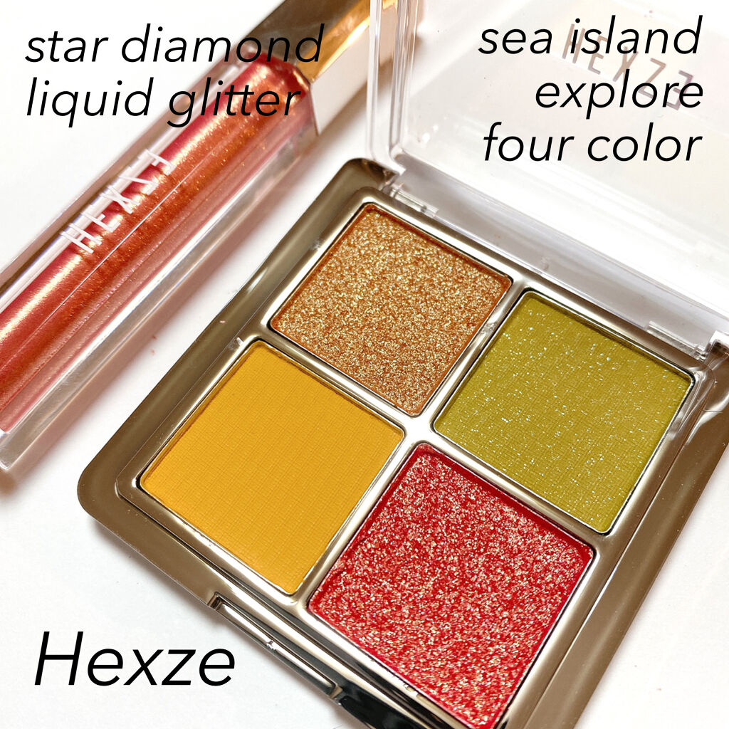 アイランドアドベンチャー4アイシャドウ/HEXZE（ヘックスゼ）/アイシャドウパレットを使ったクチコミ（1枚目）