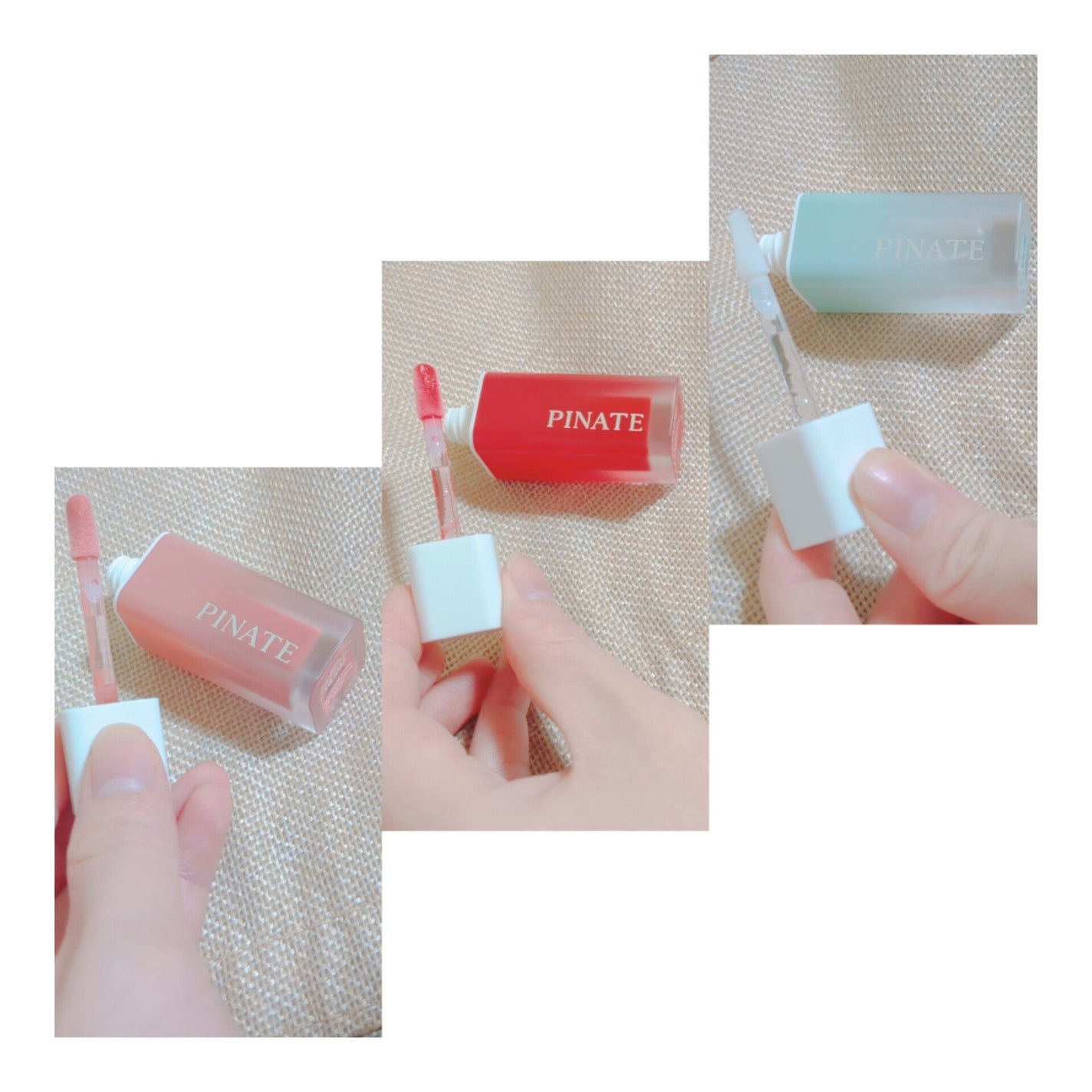 ナチュラルブルームリップオイルセラム 3色セット/PINATE/リップグロスを使ったクチコミ(2枚目)