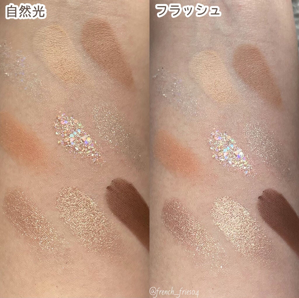 グリッターペディアアイパレット/unleashia/アイシャドウパレットを使ったクチコミ(5枚目)