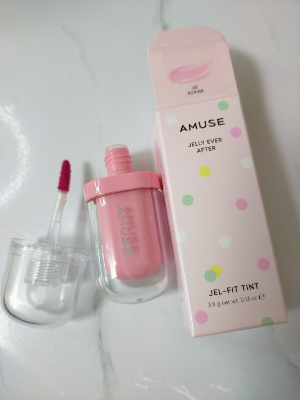 ジェルフィットティント/AMUSE/リップティントを使ったクチコミ(5枚目)