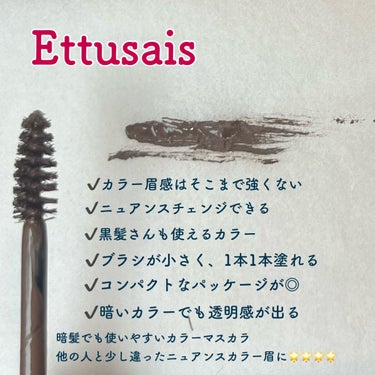 アイエディション(ブロウマスカラ)/ettusais/眉マスカラを使ったクチコミ（6枚目）